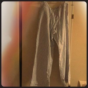 White/Blue Just Living Lounge Pants